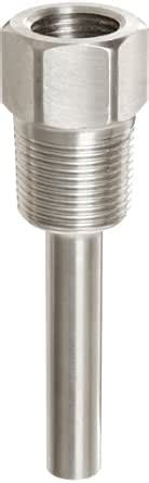 PIC Gauge TW-ST04-23S2 4" Stem Length, 1/2" NPT x 3/4" NPT Connection ...