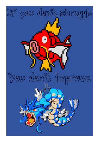 Pokemon Magikarp-Gyarados Wall Art – PosterGully