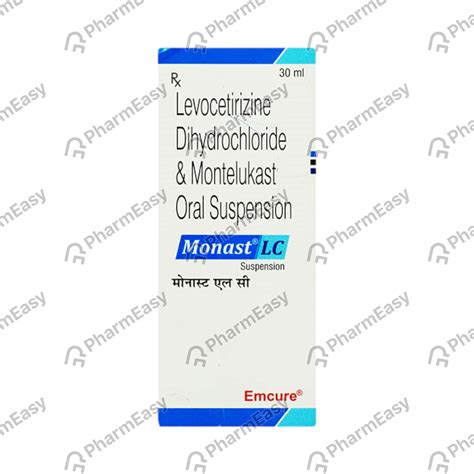 Monast Lc Bottle Of 60ml Syrup: Uses, Side Effects, Price & Dosage ...