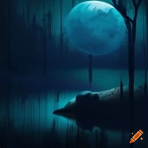 Night in spanish text on Craiyon