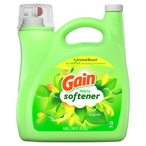 Gain Liquid Fabric Softener, Original, 150 Fluid Ounce, 174 Loads ...