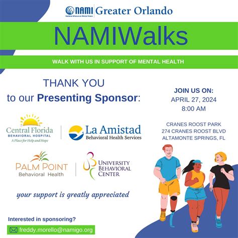 NAMI Greater Orlando on LinkedIn: We are so thankful for our Presenting ...