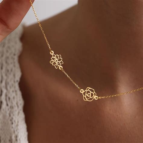 Buy Flower Necklace Online In India - Etsy India