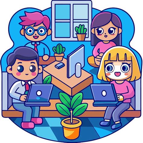 Trabalho em equipe colaborativo Trabalhadores de escritório modernos ...