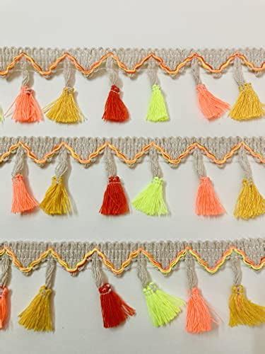 Eerafashionicing 9 mtr Tassels Jute Laces for Dresses, Sarees, Lehenga ...