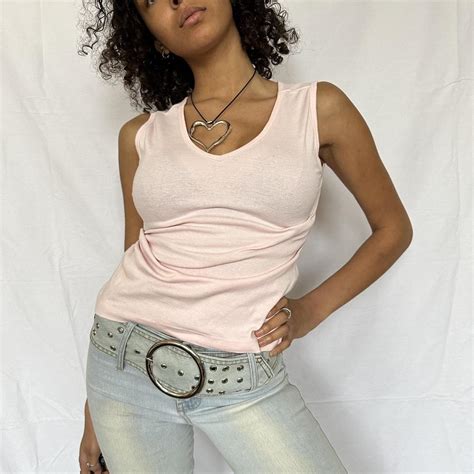 Women's Pink Vest | Depop
