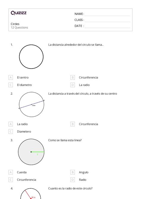 50+ Area and Circumference of a Circle worksheets for 1st Class on ...