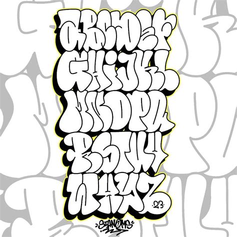Graffiti Alphabet Letter R