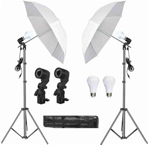 PICPRO Umbrella Light for Studio + 20W Bulb for Photography Videography ...