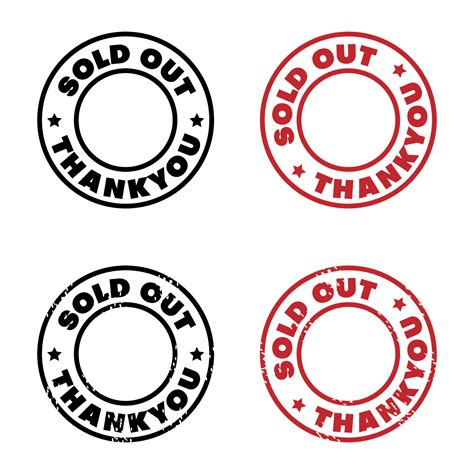 Sold Out Stamp Vector 的图像结果