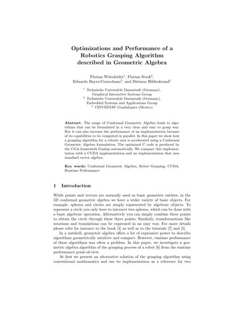 Image result for Geometric Algebra Robotics