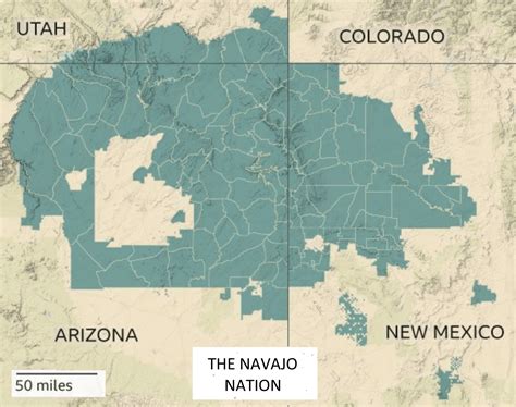 Navajo Tribe Map