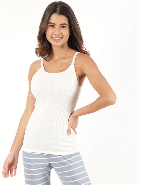 Buy 2 Pack Viscose Mix Plain Camisoles at Marks & Spencer