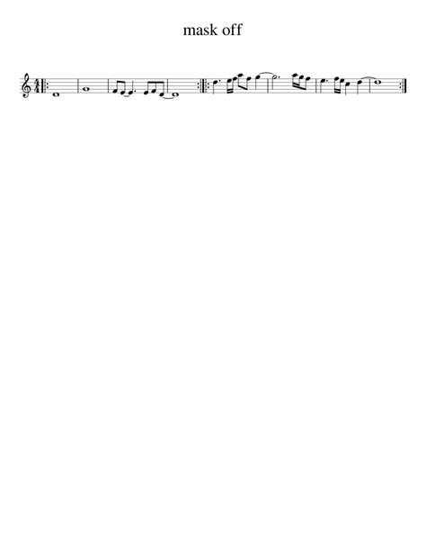 Mask Off Future Flute Notes 的图像结果