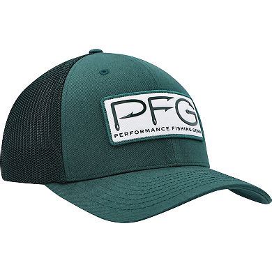 Men's Columbia Green Michigan State Spartans PFG Hooks Flex Hat