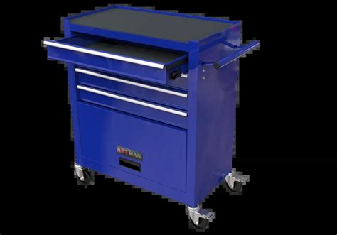4 Drawers Tool Cabinet with Tools - Blue