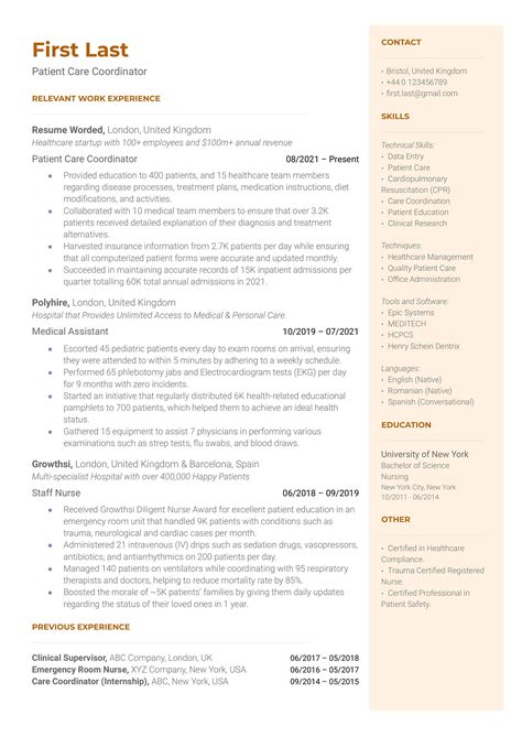 50+ Medical Resume Examples for 2025 | Resume Worded