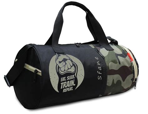 Buy Sfane Polyester Army Black Gym Bag/Duffle Bag/Sports Bag/Shoulder ...