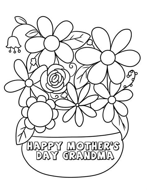 Printable Mother's Day Coloring Pages