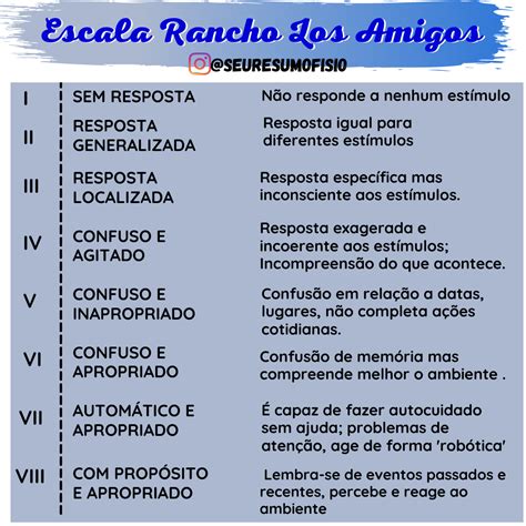 Rancho Los Amigos Escala - Cognitive Functioning Levels Guide - NQFLWV