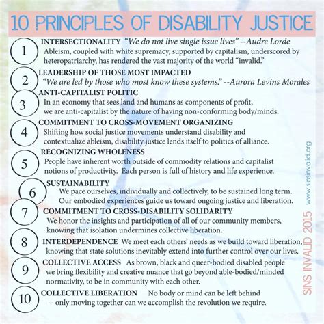 Image result for Disability Justice Principles