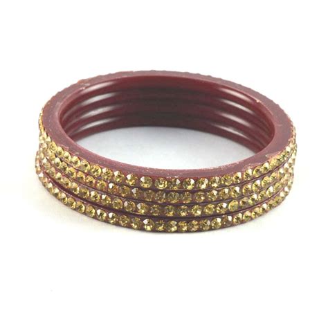 Buy Vidhya Kangan Plastic Bangle Set for Women (Red) at Amazon.in