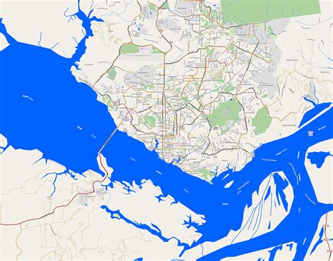 Manaus map - Full size | Gifex