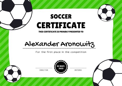 Free Sports Certificate Templates