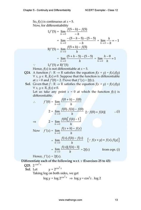 Image result for Class 12 Maths Chapter 5 One Shot