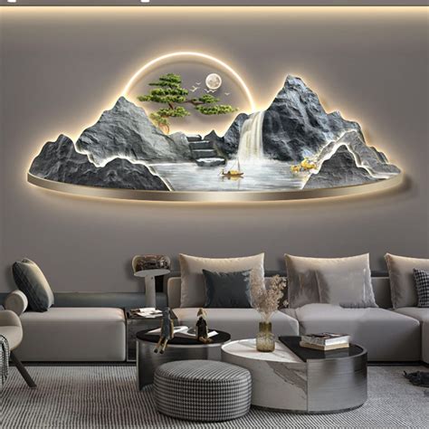 Modern Wall Sculptures Painting 3d Wall Art Decor New Chinese ...