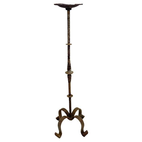 Tall Antique Hand-Carved Gilt Floor Candle Stand Torchiere at 1stDibs ...