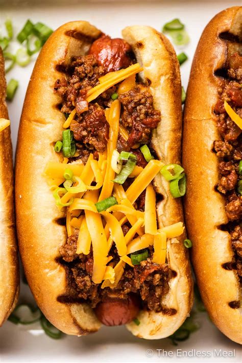 Chili Cheese Dog Recipe - The Endless Meal®