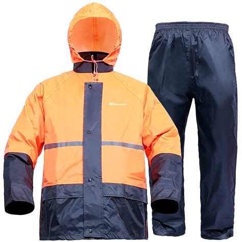 Buy Rain Suit, Rain Safety Jacket, Lightweight Rain Work Gear ...