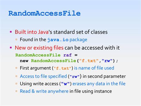 Image result for Random Access File in Java