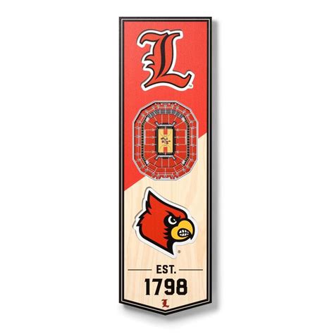 Buy NCAA Louisville Cardinals 6 in. x 19 in. 3D Stadium Banner-KFC Yum ...
