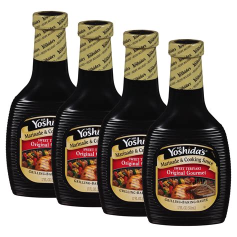(4 pack) Mr. Yoshida's Original Gourmet Sweet Teriyaki Marinade ...