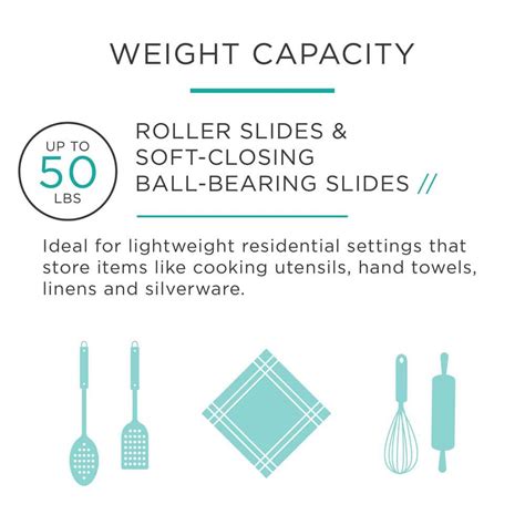 Buy 12 in. Self-Closing Bottom Mount Drawer Slide Set 1-Pair (2 Pieces ...
