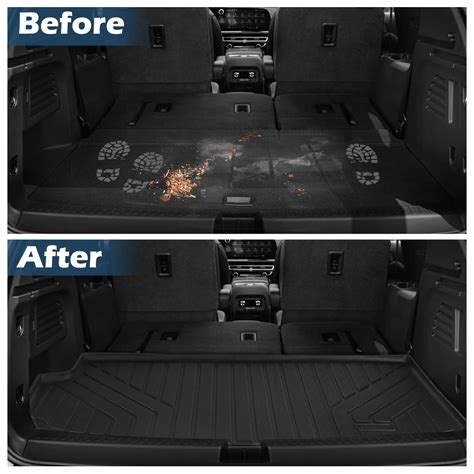 DAZANZAN Floor Mats for Chevrolet/Chevy Traverse 7 Seater 2024-2018 ...