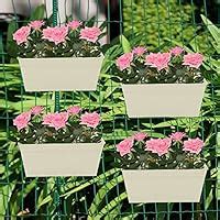 Klaxon Railing Planters - Rectangle Hanging Railing Planters for ...