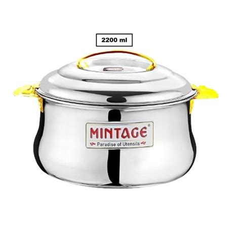 Mintage Stainless Steel Casserole Dolphin (Lock n Lock) with Lid 2200 ...