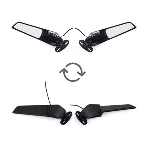 Max Protaper Stealth Rear View Side Mirror with Indicator