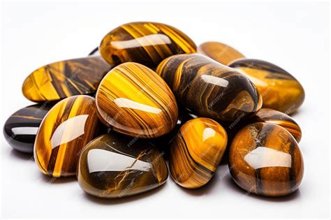 Premium AI Image | Generative AI Natural mineral gem stone Tiger's eye ...