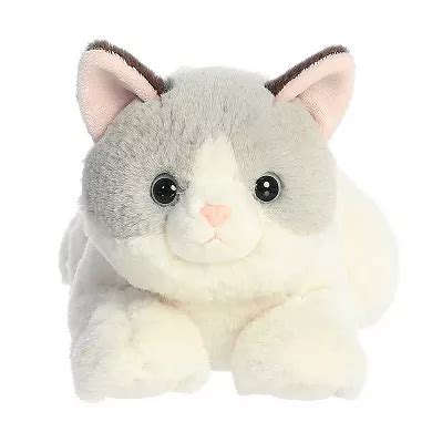 Aurora Medium White Flopsie 12" Nico Ragdoll Adorable Stuffed Animal
