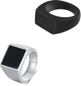 Black Ring For Men - Buy Black Ring For Men online at Best Prices in ...