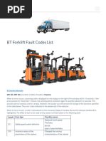 Image result for Linde Error Code List