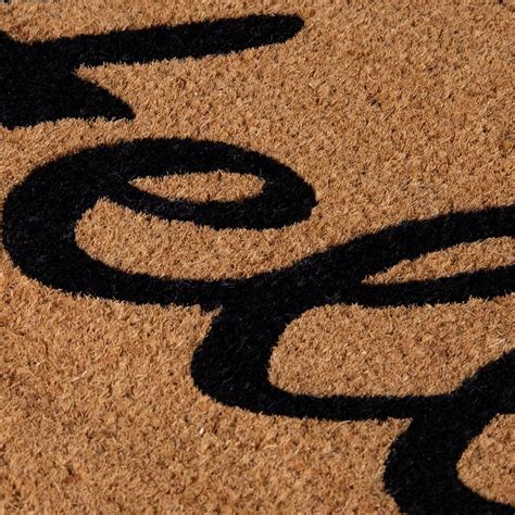J.Elliot Hello PVC Coir Door Mat 45x75cm Durable Style – The Willow ...