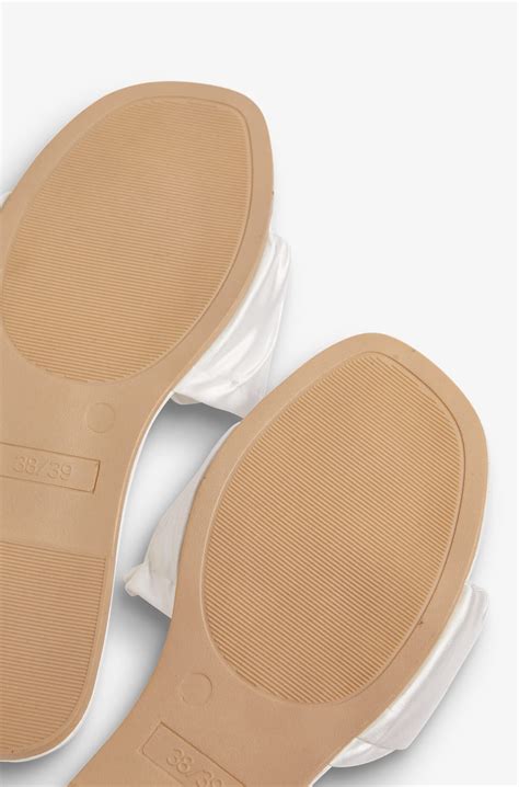 Chaussons mules ouvertes MARRY ME ECRU - ETAM