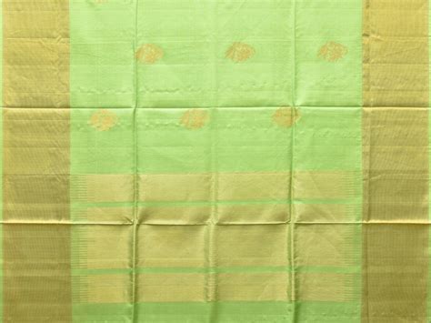 Light Green Uppada Silk Handloom Saree with Nilamabri Buta Design u217