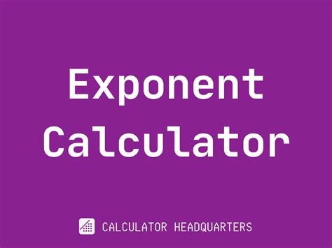 Exponent Calculator Tutorial 的图像结果