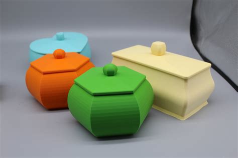 3D Printed Boxes. PLA Eco Material. Jewelry Boxes. Boxes. - Etsy